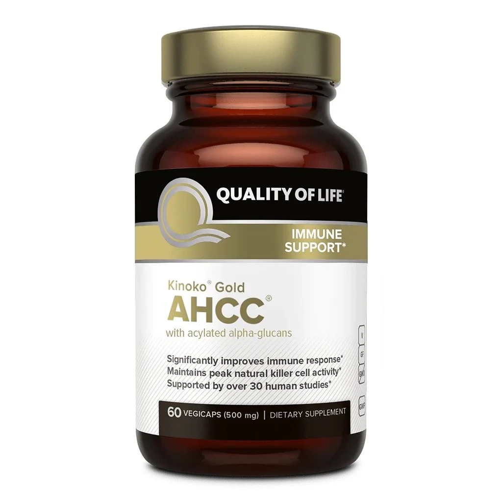 Kinoko Gold AHCC, Immune Support, 500mg, 60 Caps – Quality